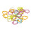 24Pcs Stitch Markers Metal Crochet Locking 5