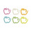 24Pcs Stitch Markers Metal Crochet Locking 3