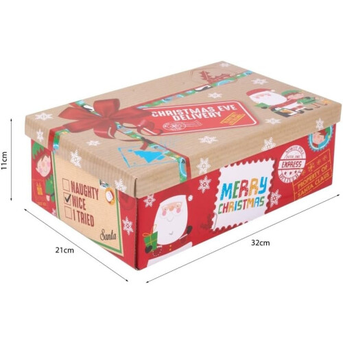 Christmas Eve Delivery Present Gift Box with Lid 2