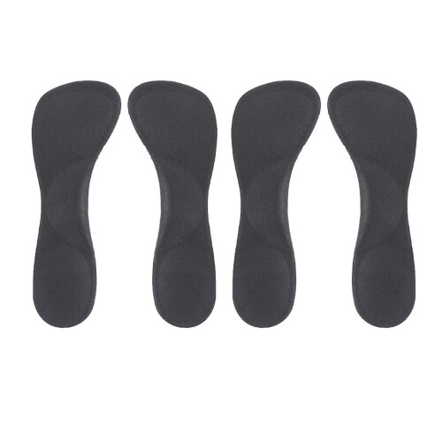 2 Paare 3/4 High-Heel-Einlegesohlen schwarz Einheitsgröße 1