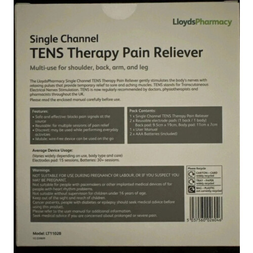 LloydsPharmacy TENS Therapy Pain Reliever Single Channel Device 1
