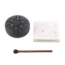 Steel Tongue Drum Portable Mini 3 Inch 6 Notes