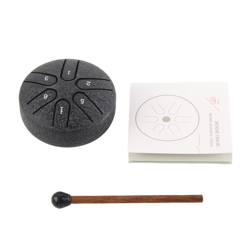Steel Tongue Drum Portable Mini 3 Inch 6 Notes