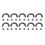 10 Sets U Ring Connector Buckle Gunmetal 1