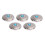 5 Sets Screw Back Button Silver Flower Blue 9