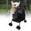 Dog Cat Stroller Breathable Visible Mesh Metal 12