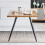 (Oak) 1.5M Wooden Dining Table 4-6 People Kitchen Tables 3
