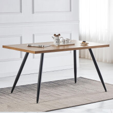 (Oak) 1.5M Wooden Dining Table 4-6 People Kitchen Tables