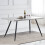 (White) 1.5M Wooden Dining Table 4-6 People Kitchen Tables 1