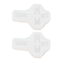 10 Stück Silikon-Kreuzform - 4,8 3,3 cm; 5 3,5 cm; 5 4 cm