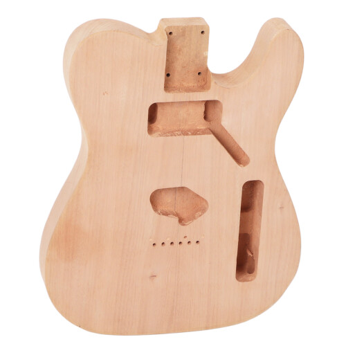 Unfinished Electric Guitar Barrel Mahogany DIY 1