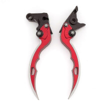 (red)For Bajaj Pulsar 200 Ns All Years Aluminum Cnc Motorcycle Adjustable Knife Blade Brake Clutch Levers