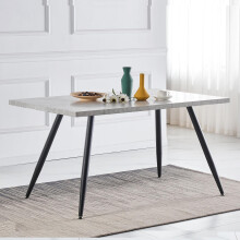 (Grey) 1.2M Wooden Dining Table 4 People Kitchen Tables