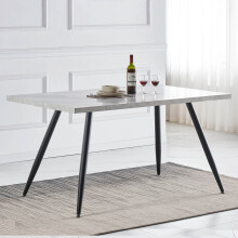 (White) 1.2M Wooden Dining Table 4 People Kitchen Tables