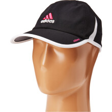 Cappellino adidas Adizero II da donna, nero/rosa shock/bianco, taglia unica