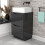NES Home Nes Home 500mm Dark Grey Freestanding Vanity Unit With Square Bowl Basin 3