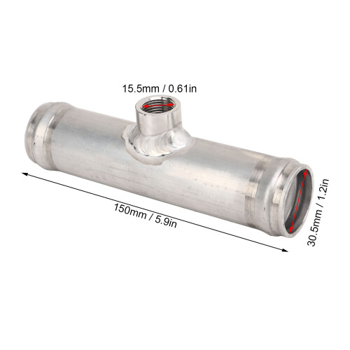 3/8-Zoll NPT Silber Heavy Duty Inline Schlauch-Temperatursensor 2