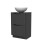 NES Home Nes Home Dark Grey 500mm Freestanding Vanity Round Ceramic Countertop Basin 6