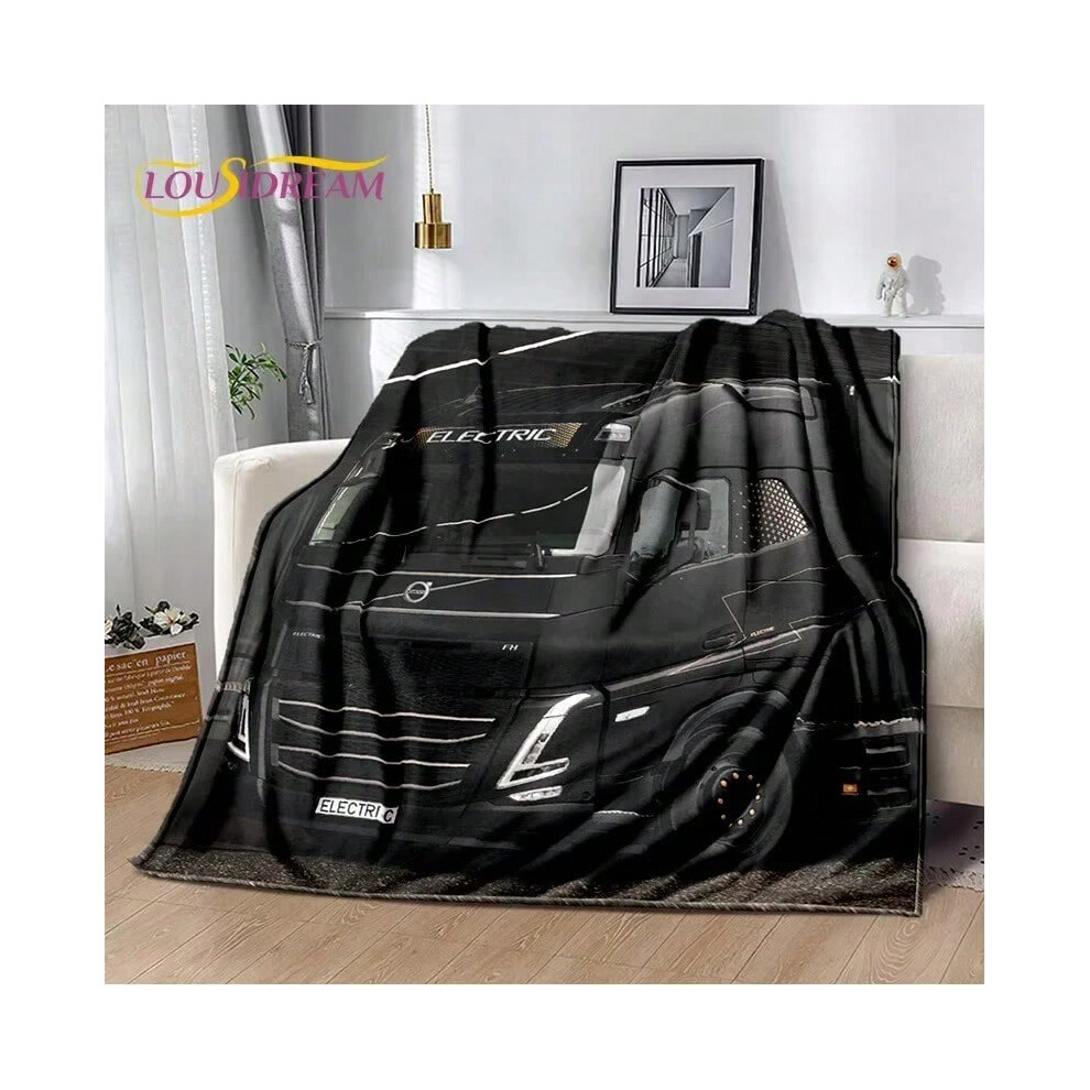 (10, 150x180CM60x72inch) HD Volvo Truck Lorry 3D Printing Soft Flannel Blankets,Throw Blanket Comfortable Blanket for Picnic Beds Sofa Home Bedroom Gi-image-OPC-PJGW5CQ-NEW