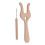Knitting Fork and Needle Kit Beech Wood Slick 15