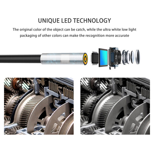 WiFi Endoscope 5MP IP67 Borescope Camera for Industrial Pipeline Maintenance 2