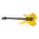 Electric Guitar 24 Fret Yellow Flame Shaped 9