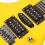 Electric Guitar 24 Fret Yellow Flame Shaped 15