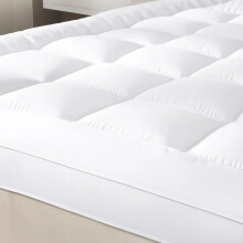 Mattress Topper Single Bed 10cm Thick - Quilted, Extra Deep, Ultra Fluffy and Breathable Microfiber Topper, Securely Fits with Elastic Straps