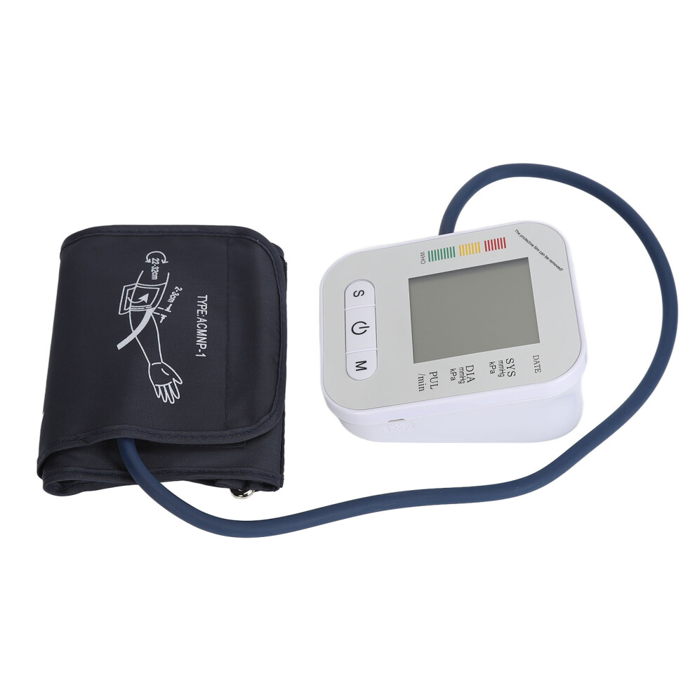 Silver Automatic Upper Arm Blood Pressure Monitor, Voice Reminder