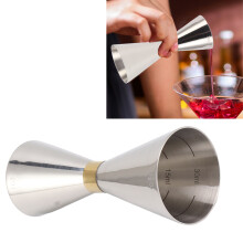 Doppelseitiger Jigger 304er Edelstahl Messbecher mit Skala Originalfarbe
