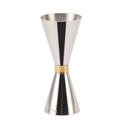 Doppelseitiger Jigger 304er Edelstahl Messbecher mit Skala Originalfarbe 1