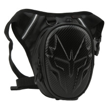 Motorrad-Beinbeutel PVC-matte Tasche Karbonfaser