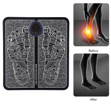 Fußmassage-Pad USB-Wiederaufladbar 28x31x3cm Schwarz