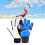 Typ 7 Blau Größe 7 Kinder Torwart-Handschuhe 300 g 5