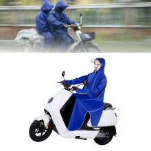 Royal Blue 5XL Electric Bike Raincoat, Oxford Cloth, Enlarged Sleeve