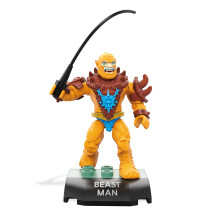 Mega Construx Heroes Beast Man Byggsats – Deluxe Rörlig Figur med Avtagbar Rustning, Ställ och Tryckt Namndetalj