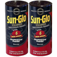 Twin Pack Sun-Glo #6 Speed Shuffleboard Powder Wax