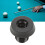 Aluminium Billard-Queue untere Abdeckung 0,4 Unze Schwarz 12