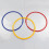 6PCS Multicolor Soccer Sport Training Speed Rings 6