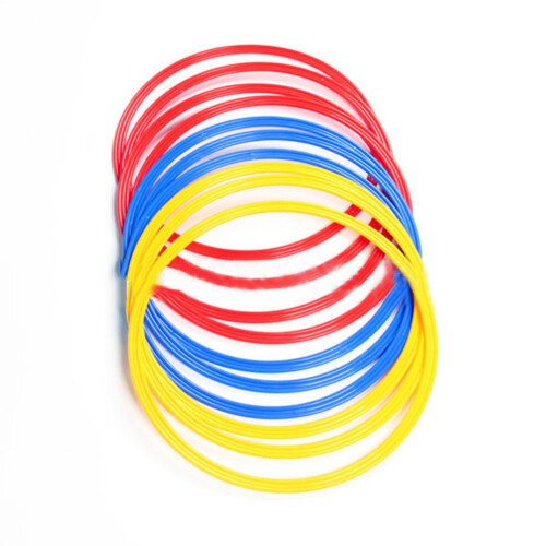 6PCS Multicolor Soccer Sport Training Speed Rings 1