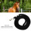Heavy Duty Horse Lunge Line 6.6ft Black with Snap for Training 7
