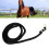 Heavy Duty Horse Lunge Line 6.6ft Black with Snap for Training 16