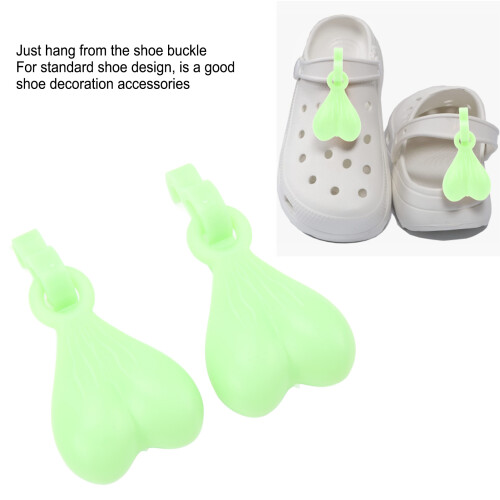 ABS Slipper Anhänger, fluoreszierendes Grün, 1 Paar 2