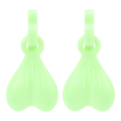 ABS Slipper Anhänger, fluoreszierendes Grün, 1 Paar 1