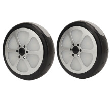 2Pcs Stroller Safety Lights Wheel Shape 3 Modes, AA Battery Powered, White & Red