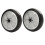 2Pcs Stroller Safety Lights Wheel Shape 3 Modes, AA Battery Powered, White & Red 1