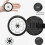 2Pcs Stroller Safety Lights Wheel Shape 3 Modes, AA Battery Powered, White & Red 6