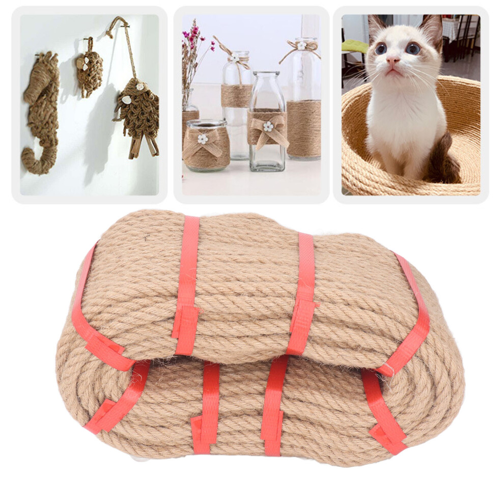 Jute Twine 50M Multi Strand Rope 10Mm For Diy Crafts & Decor 9301338211450