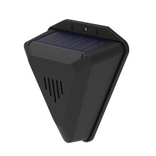 Solar Animal Deterrent Outdoor Barking Alarm, 13 Tones, 129 dB, Solar Powered Deterrent for Home Villa Yard Farm, 1 Pack