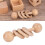 Wood Baby Rattle Teether Toy Solid Beech Early 8